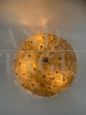 Vintage ceiling light with crystal and gold Murano glass flowers