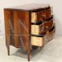 Antique Louis XV chest of drawers in walnut, 18th century Italy