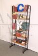 1960s modern vintage Swedish bookcase with 4 shelves, restored