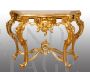 Antique Louis Philippe Neapolitan console in gilded and carved wood