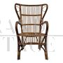 Design armchair in bamboo and rattan