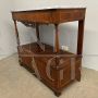 Antique 19th century console sideboard with drawers and bardiglio marble top