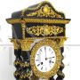 Antique Napoleon III period table pendulum clock in wood and bronze