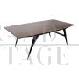 80s - 90s dining table with makassar top