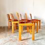 Set of six chairs designed by Tobia Scarpa for Molteni, 1970s