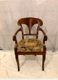 Antique Biedermeier armchair from the 19th century