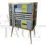 Vintage style small dresser covered with Murano glass tiles