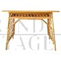 Bamboo and rattan desk in the style of Luis Sognot, Italy 1960s