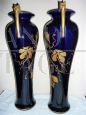 Pair of Tours Art Nouveau vases signed Gustave Asch, France, early 20th century