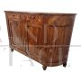 Antique Venetian sideboard from the late 18th century in cherry wood with rounded sides