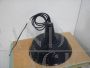 Industrial black metal funnel lamp, diameter 30 cm, 1950