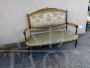 Louis XVI style gilded sofa