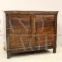 Antique capuchin chest of drawers in walnut from the Louis Philippe era, 19th century Italy