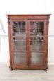 Antique 19th century solid larch display cabinet