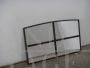 Vintage 1950s industrial style window mirror