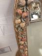 Antique gilded and hand-carved mirror with fruit