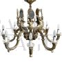 Antique Empire style gilded bronze chandelier, early 1900s