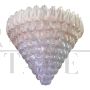 Large chandelier in Murano glass with shells