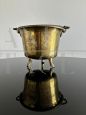 Brass cauldron vase, Italy 1940s