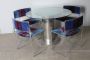 Cidonio crystal table by Driade + 4 Vittorio Introini chairs      