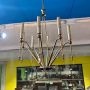 Mid-century Italian chandelier in golden brass from the 1950s