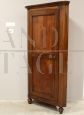 Louis Philippe cantonal corner cabinet in walnut, 19th century Italy