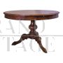 Antique round table with central leg