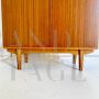 Stipo armadietto vintage in teak in stile scandinavo, Italia 1960