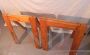 Pair of vintage 1970s freestanding trestles