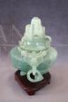 Mid-20th century Chinese carved jade censer