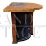 Art deco large desk in thuja briar