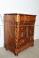 Small antique Tuscan dresser with 3 drawers and drop-down top