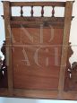 Antique upstand for a chest of drawers with mirror and drawers