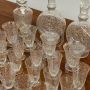 Antique 33-piece crystal baccarat set, late 19th century