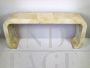 Art Deco style double-sided console in parchment