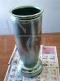 Vintage Irmel umbrella stand in green anodized aluminium   