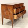 Antique sideboard with drawers from the Directoire era in walnut, 18th century Italy