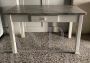 Vintage kitchen table with gray marble top