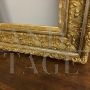 Antique rectangular frame in gold and silver leaf, Italy 19th century