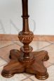 Antique Empire side table in walnut briar with drawer and inlay on the top