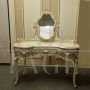 Venetian baroque style dressing table painted with floral motifs