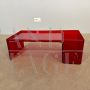 Usame red coffee table by Patricia Urquiola for Kartell, 1980