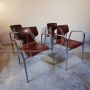 4 Vintage Pagholz chairs with armrests by Flötotto, 1960s