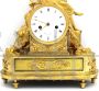 Antique clock from the Directoire period with Psyche in gilded bronze, 18th century France