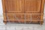 Antique late 19th century walnut wardrobe with two doors