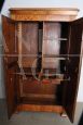 Antique Louis Philippe small wardrobe from 1850 in solid blond walnut