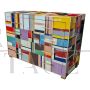 Multicolored Murano glass dresser with four drawers