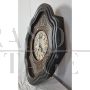 Antique wall clock with mother-of-pearl inlays