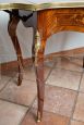 Antique French Napoleon III extendable writing table with inlays