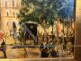 Turri - Painting of an Italian city, oil on panel from the 20th century